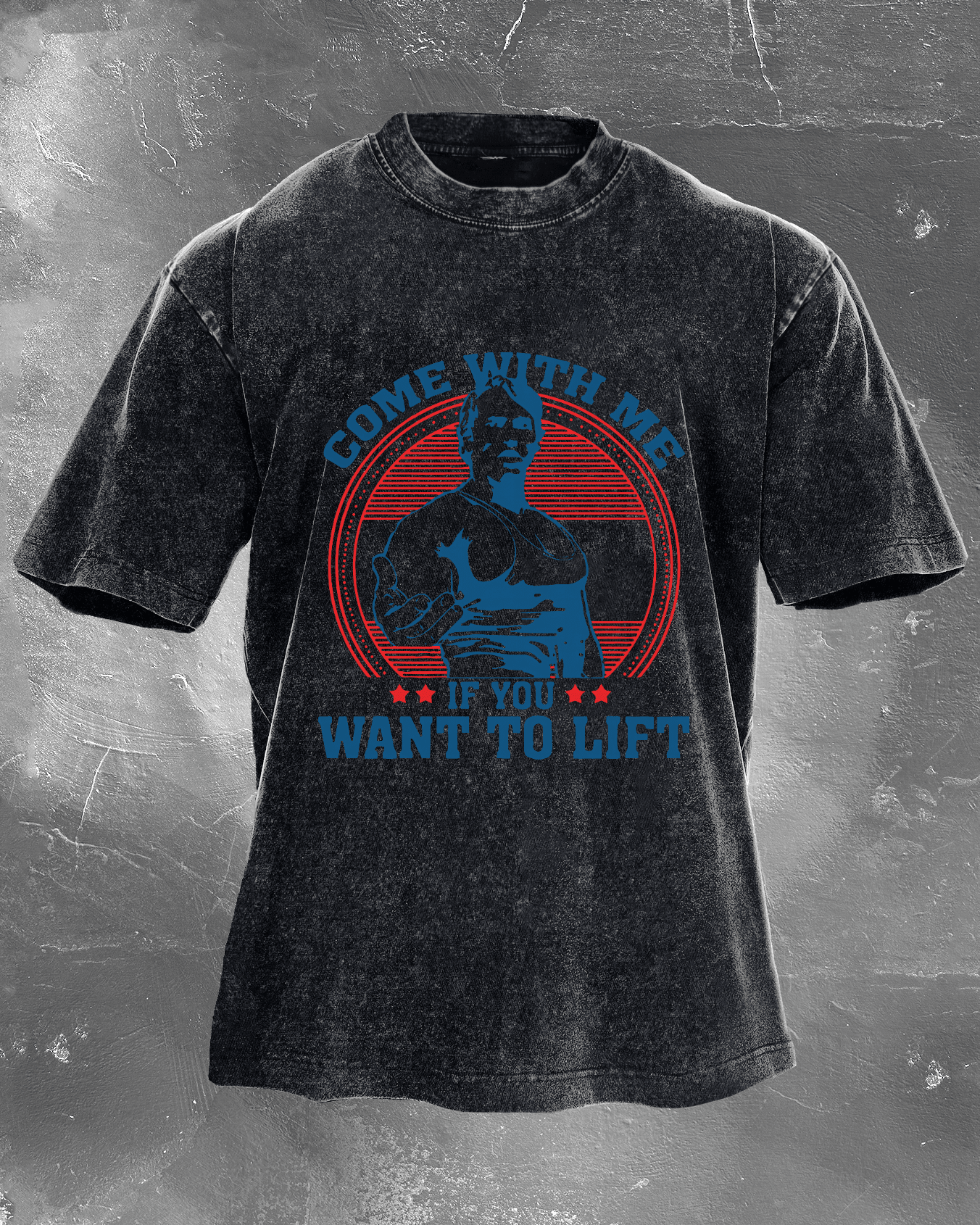 KOSZULKA COME WITH ME IF YOU WANT TO WASHED - Ironfit PL