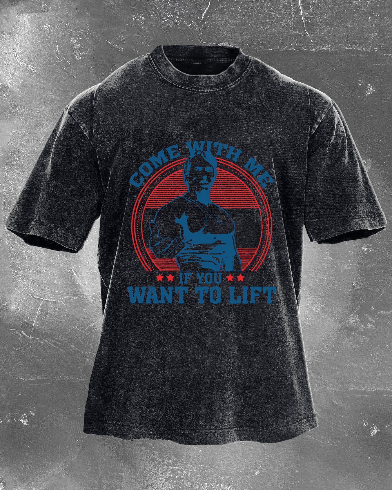 KOSZULKA COME WITH ME IF YOU WANT TO WASHED - Ironfit PL