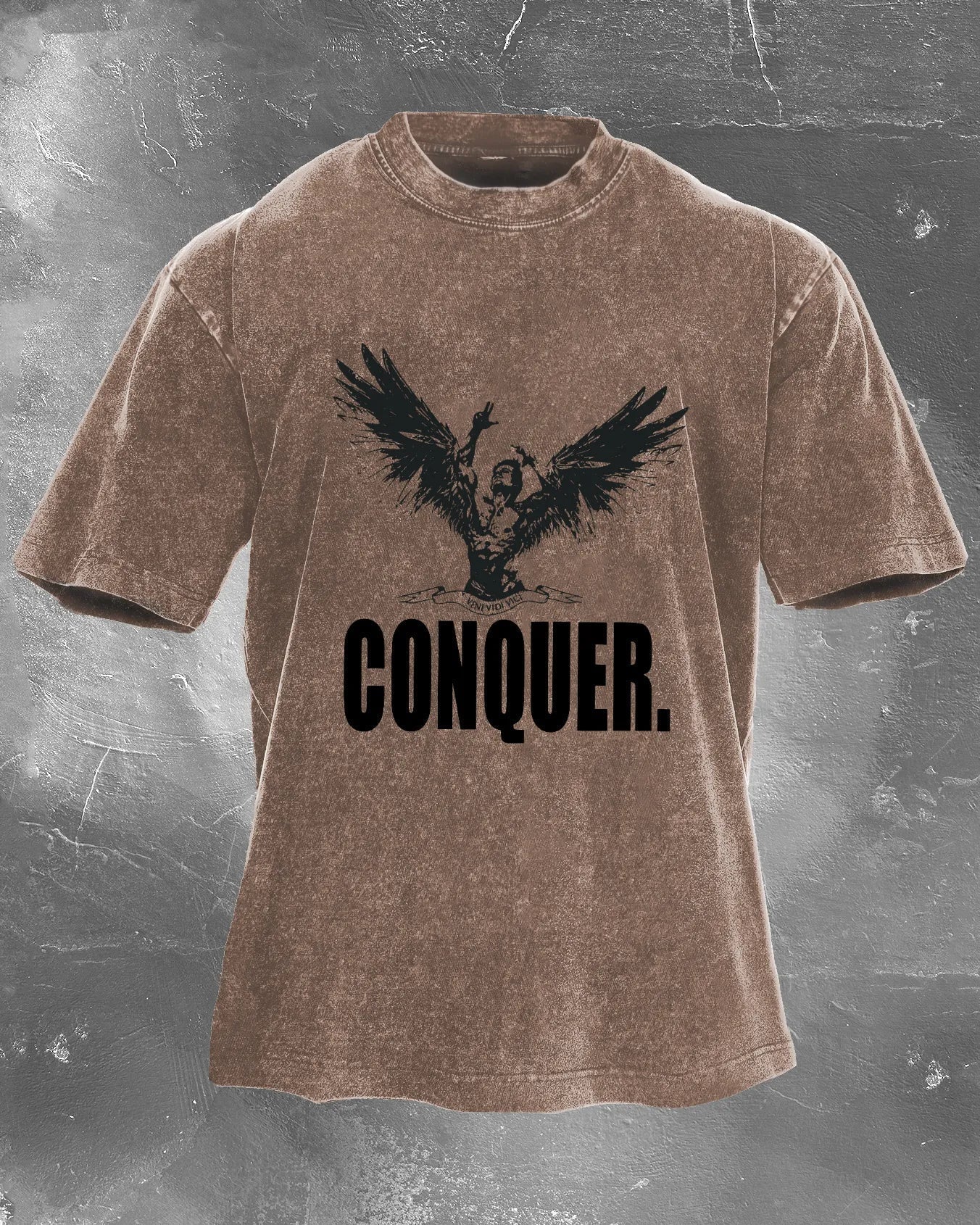 KOSZULKA CONQUER MEN'S WASHED - Ironfit PL