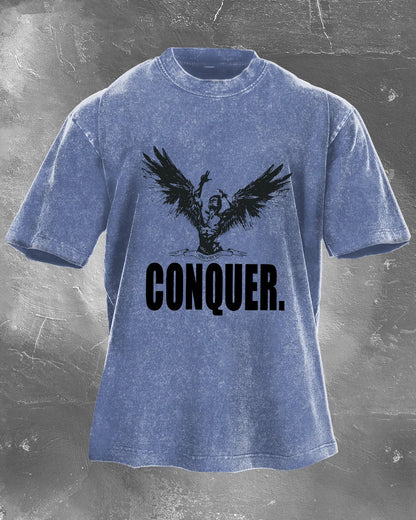 KOSZULKA CONQUER MEN'S WASHED - Ironfit PL