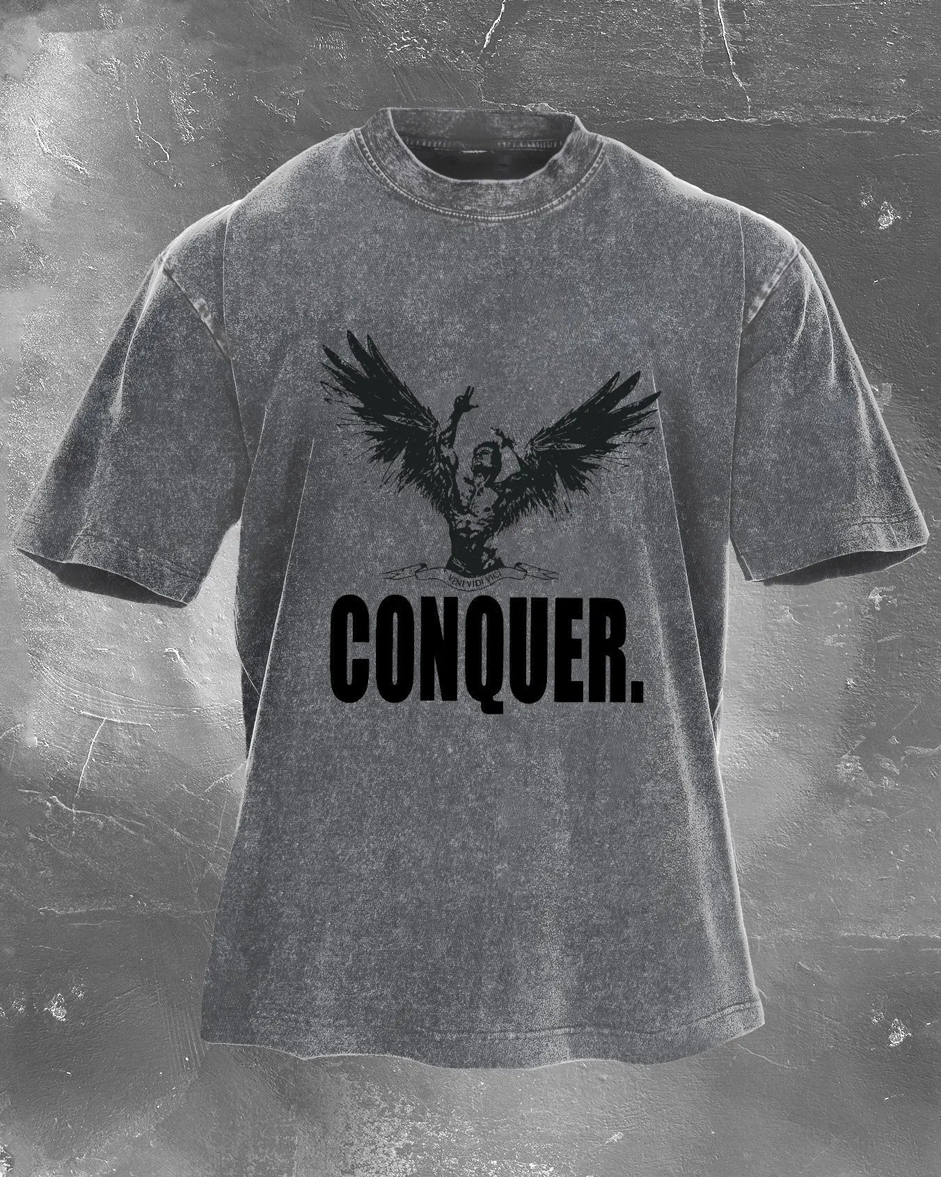 KOSZULKA CONQUER MEN'S WASHED - Ironfit PL