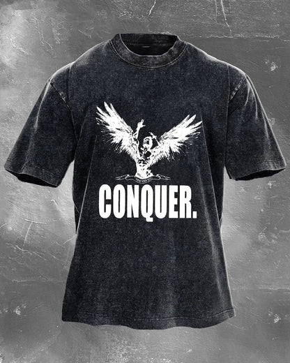 KOSZULKA CONQUER MEN'S WASHED - Ironfit PL
