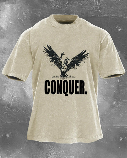 KOSZULKA CONQUER MEN'S WASHED - Ironfit PL