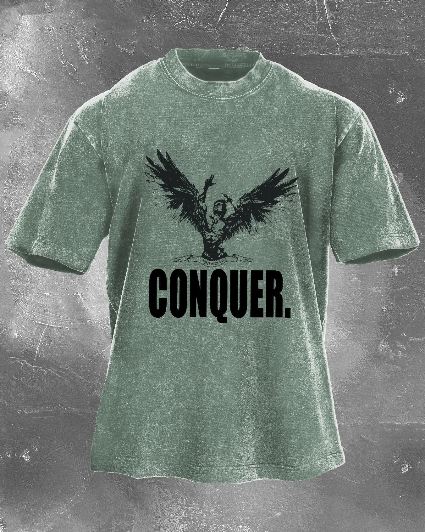 KOSZULKA CONQUER MEN'S WASHED - Ironfit PL