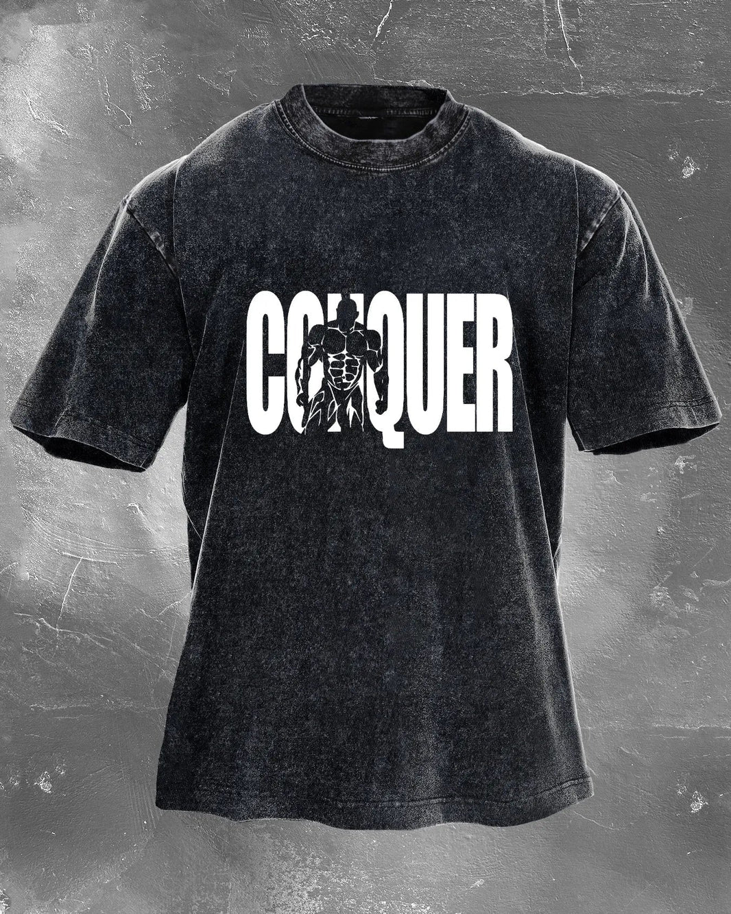 Koszulka CONQUER Męska WASHED - Ironfit PL
