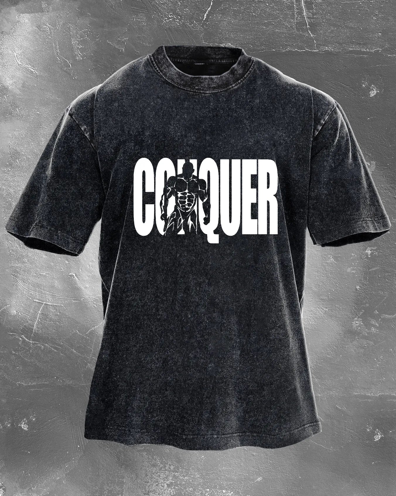 Koszulka CONQUER Męska WASHED - Ironfit PL