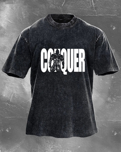 Koszulka CONQUER Męska WASHED - Ironfit PL