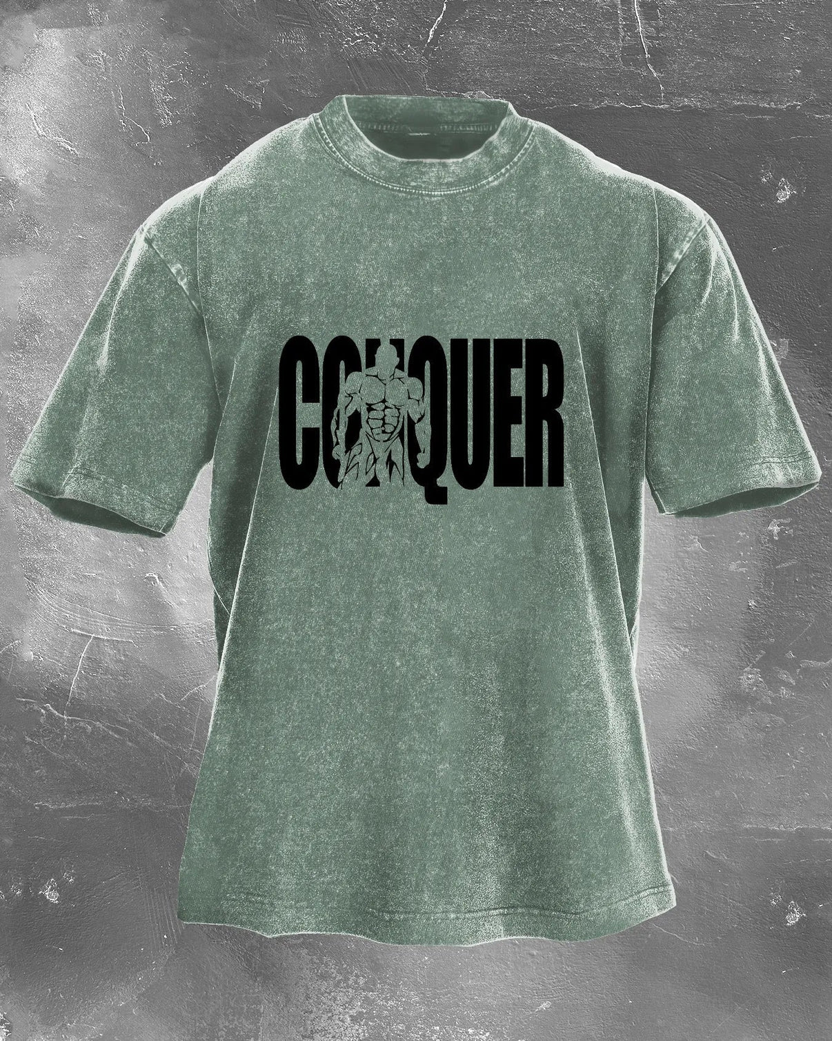 Koszulka CONQUER Męska WASHED - Ironfit PL
