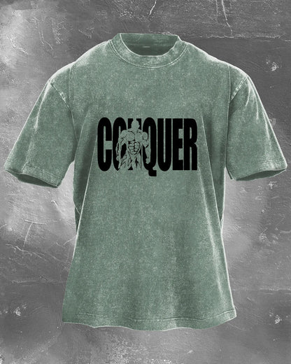 Koszulka CONQUER Męska WASHED - Ironfit PL