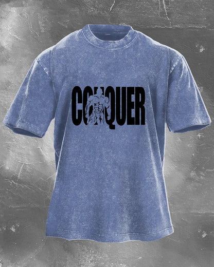 Koszulka CONQUER Męska WASHED - Ironfit PL