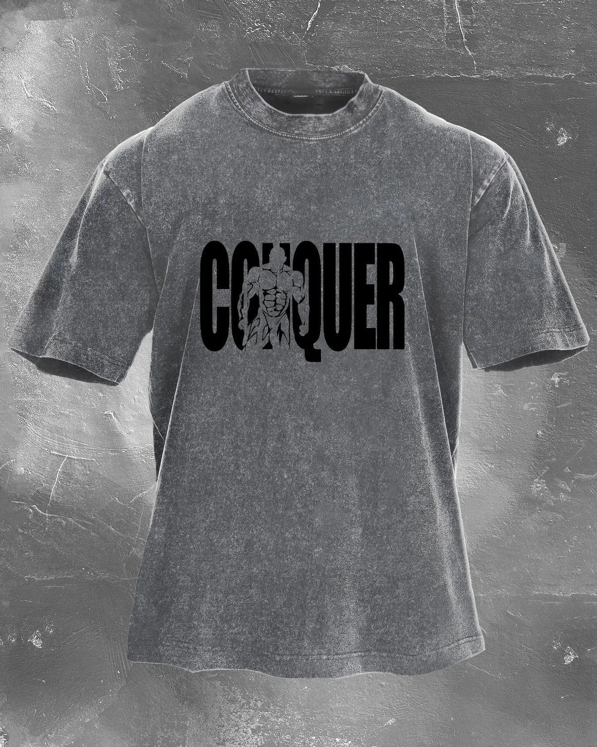 Koszulka CONQUER Męska WASHED - Ironfit PL