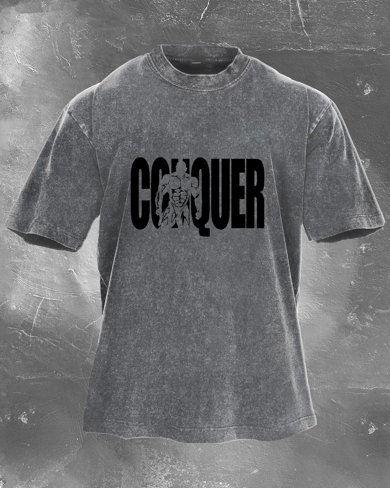 Koszulka CONQUER Męska WASHED - Ironfit PL