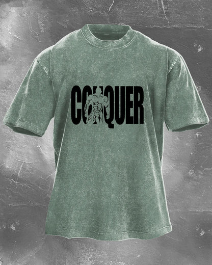 Koszulka CONQUER Męska WASHED - Ironfit PL