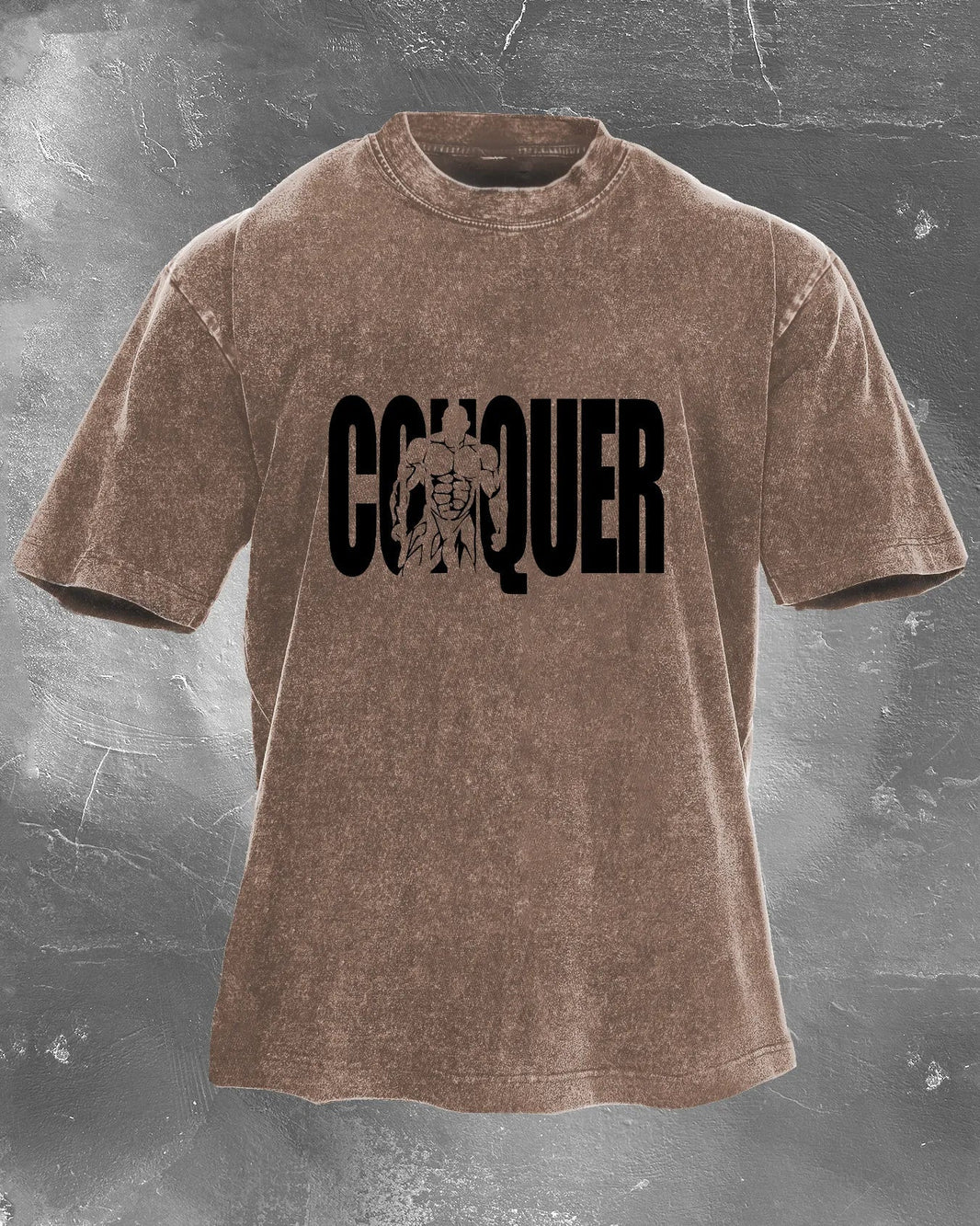 Koszulka CONQUER Męska WASHED - Ironfit PL
