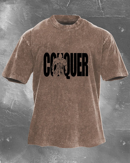 Koszulka CONQUER Męska WASHED - Ironfit PL