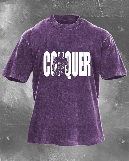 Koszulka CONQUER Męska WASHED - Ironfit PL