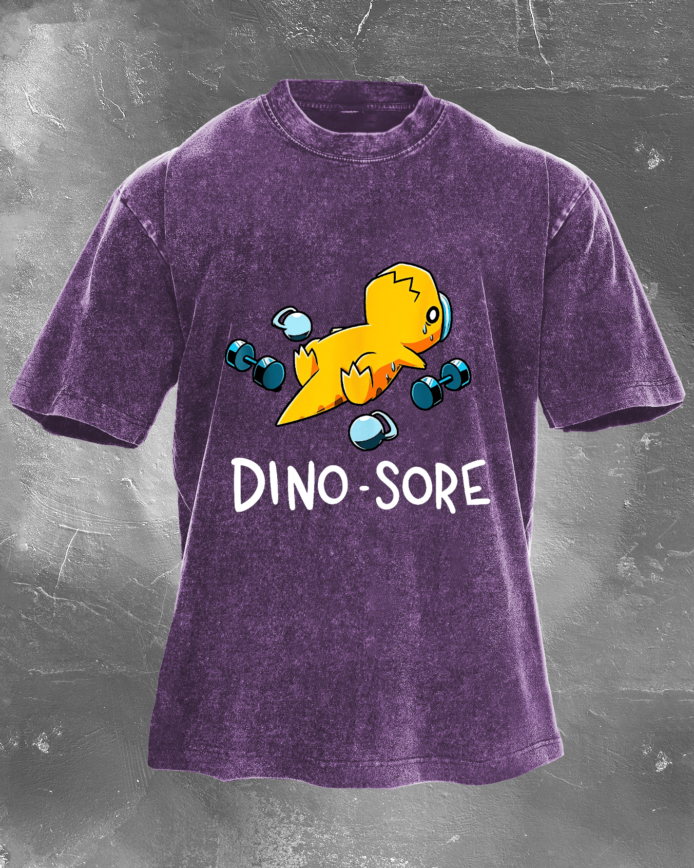 KOSZULKA DINO - SORE WASHED - Ironfit PL
