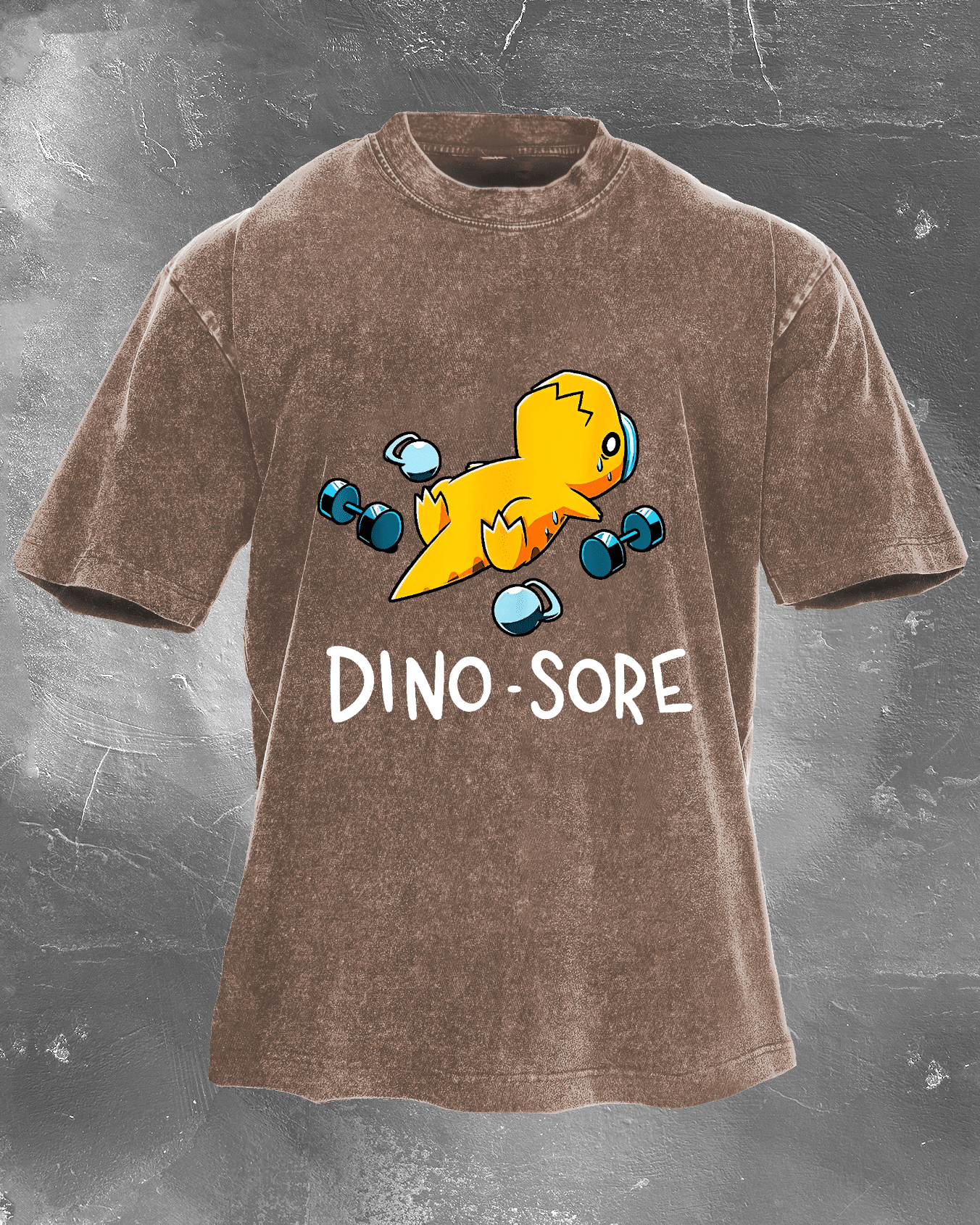 KOSZULKA DINO - SORE WASHED - Ironfit PL