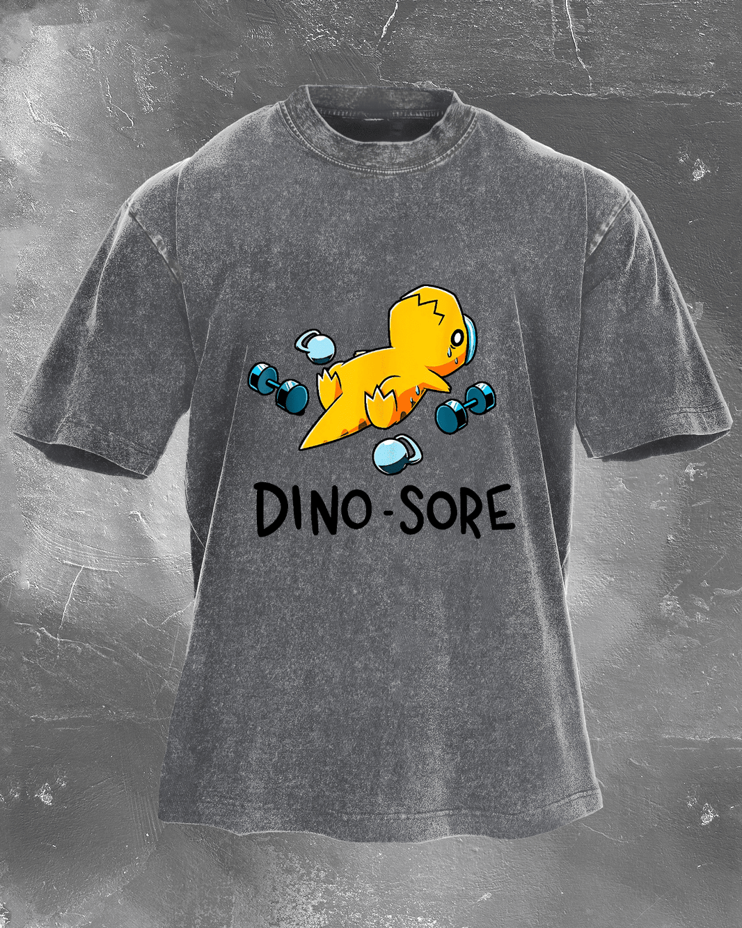 KOSZULKA DINO - SORE WASHED - Ironfit PL