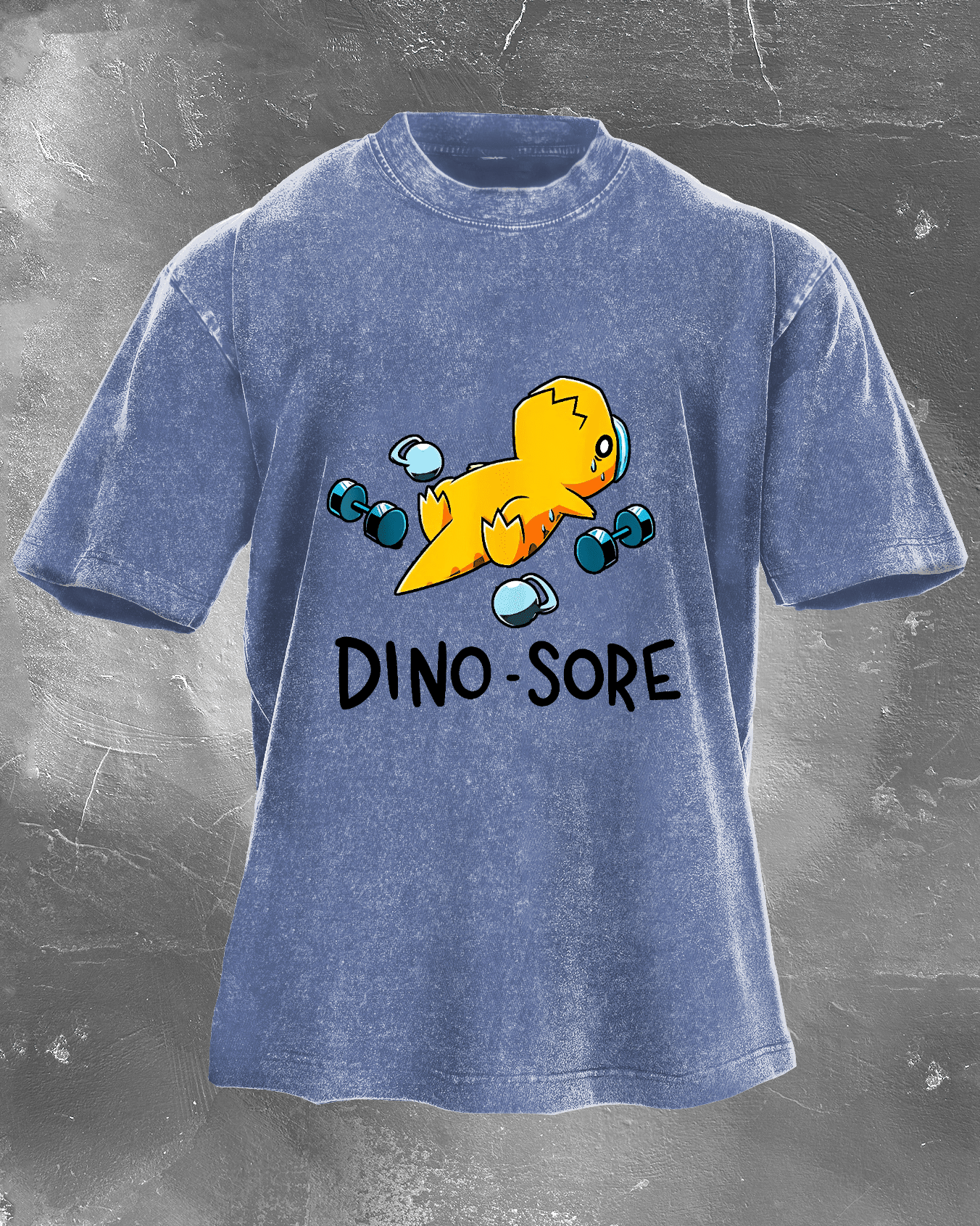 KOSZULKA DINO - SORE WASHED - Ironfit PL
