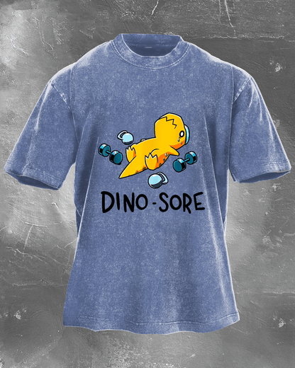 KOSZULKA DINO - SORE WASHED - Ironfit PL