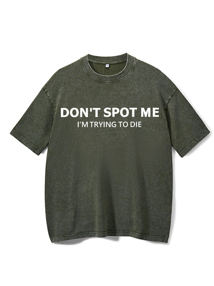 Koszulka Don't spot me Washed - Ironfit PL