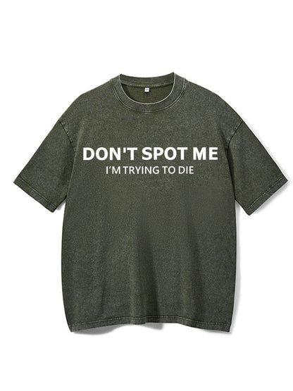 Koszulka Don't spot me Washed - Ironfit PL