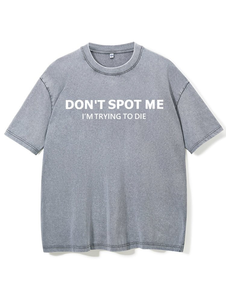 Koszulka Don't spot me Washed - Ironfit PL