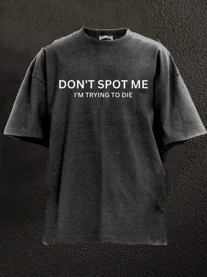 Koszulka Don't spot me Washed - Ironfit PL