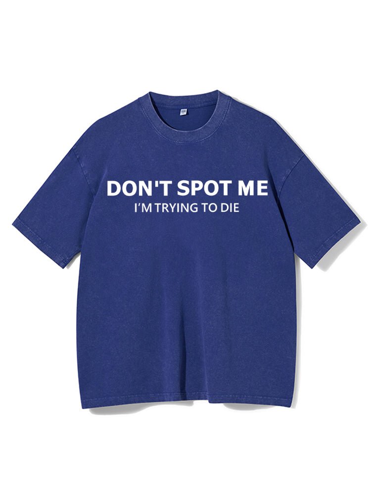 Koszulka Don't spot me Washed - Ironfit PL
