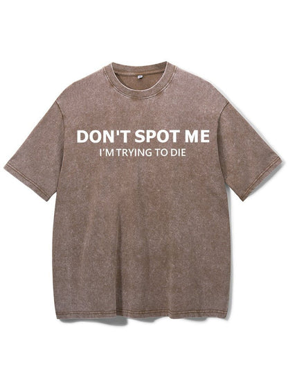 Koszulka Don't spot me Washed - Ironfit PL
