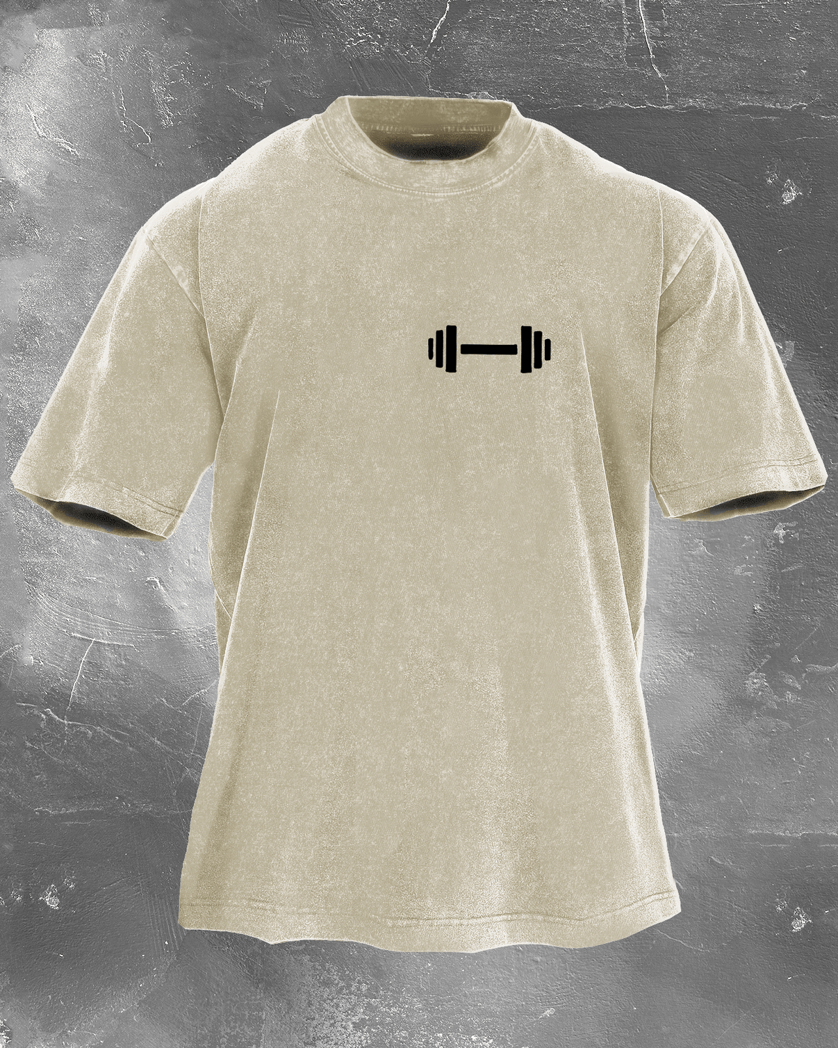 KOSZULKA DUMBBELL DADDY WASHED - Ironfit PL