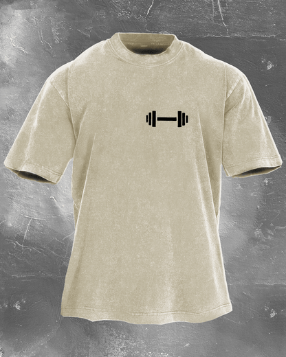 KOSZULKA DUMBBELL DADDY WASHED - Ironfit PL