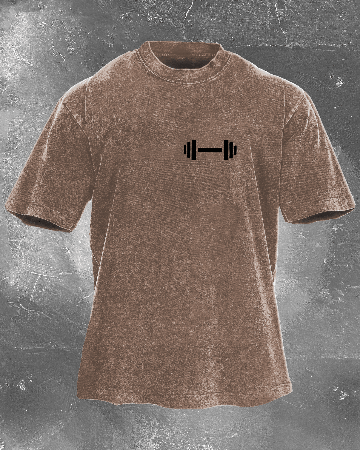 KOSZULKA DUMBBELL DADDY WASHED - Ironfit PL