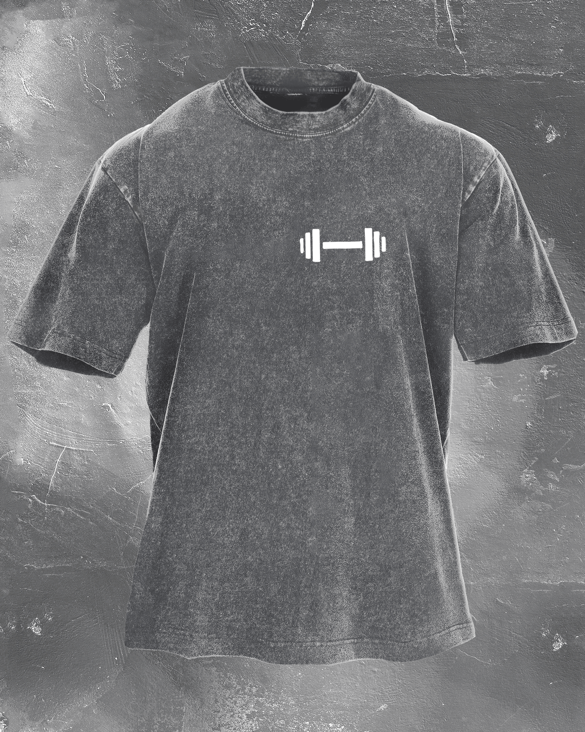 KOSZULKA DUMBBELL DADDY WASHED - Ironfit PL