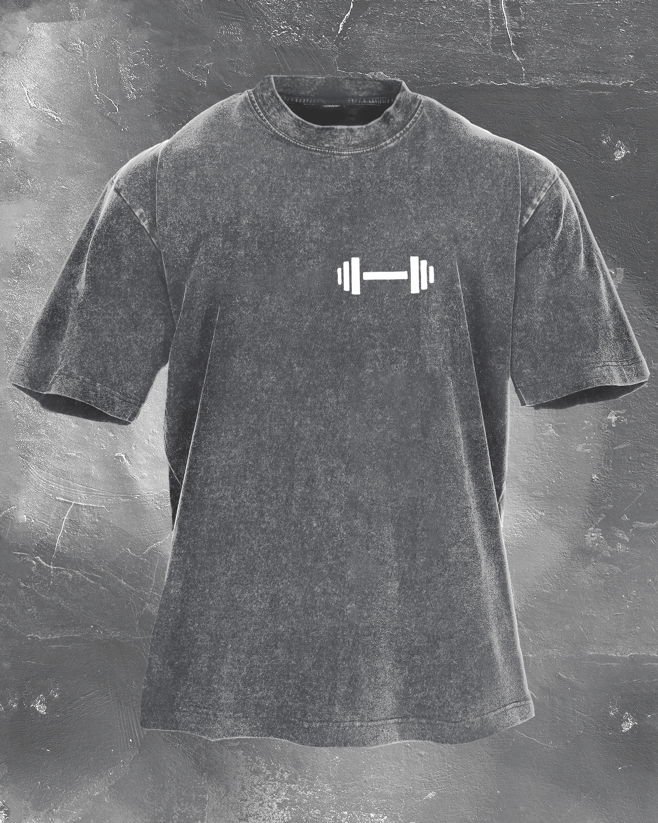 KOSZULKA DUMBBELL DADDY WASHED - Ironfit PL
