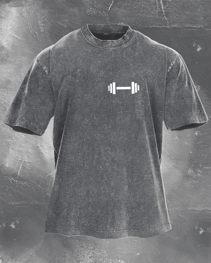 KOSZULKA DUMBBELL DADDY WASHED - Ironfit PL