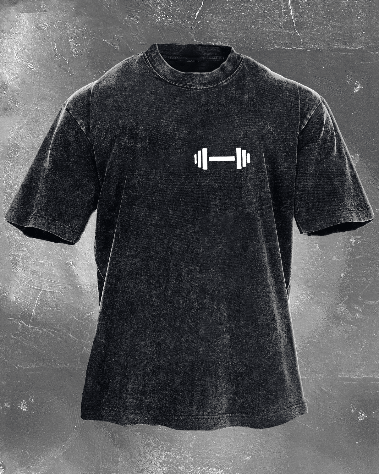 KOSZULKA DUMBBELL DADDY WASHED - Ironfit PL