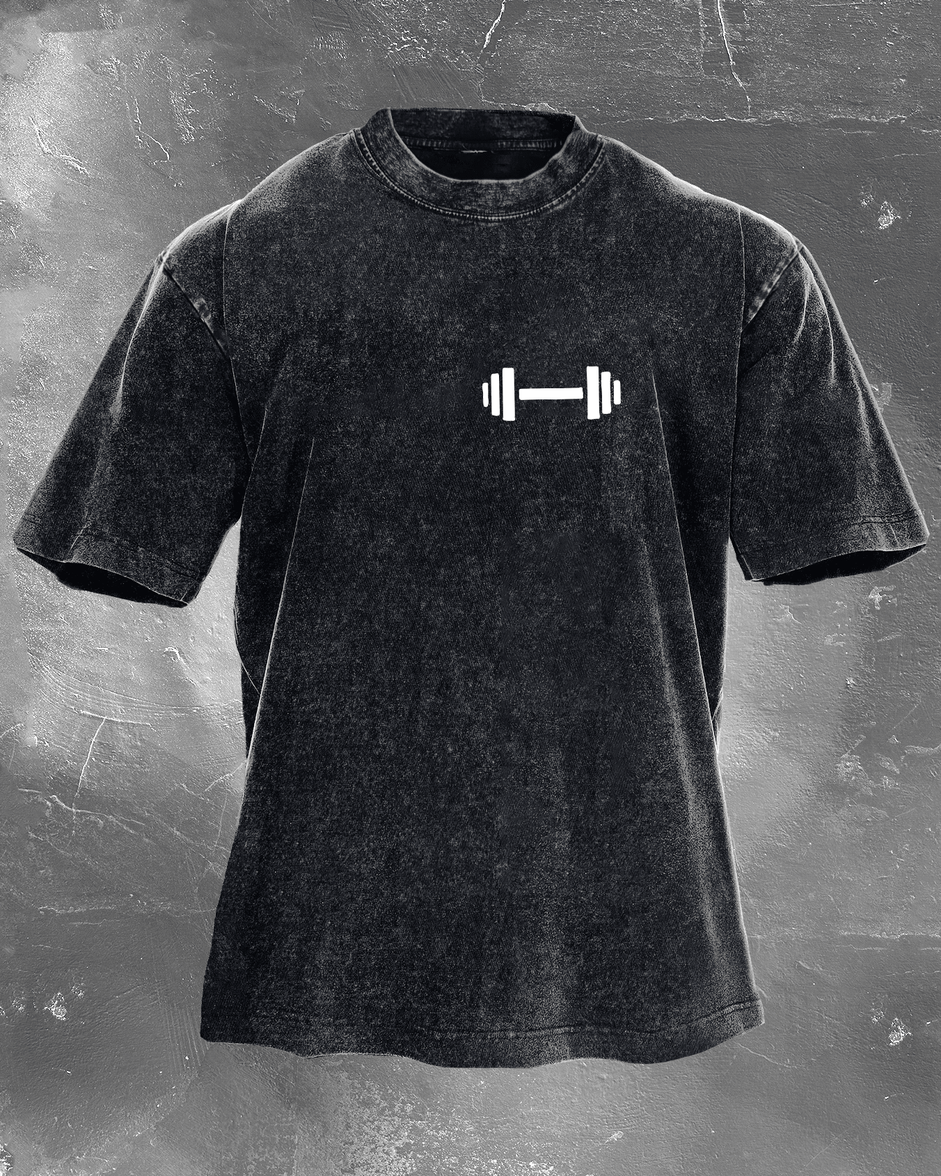 KOSZULKA DUMBBELL DADDY WASHED - Ironfit PL