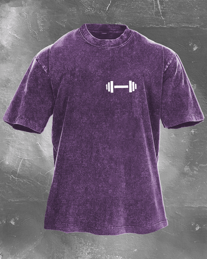 KOSZULKA DUMBBELL DADDY WASHED - Ironfit PL
