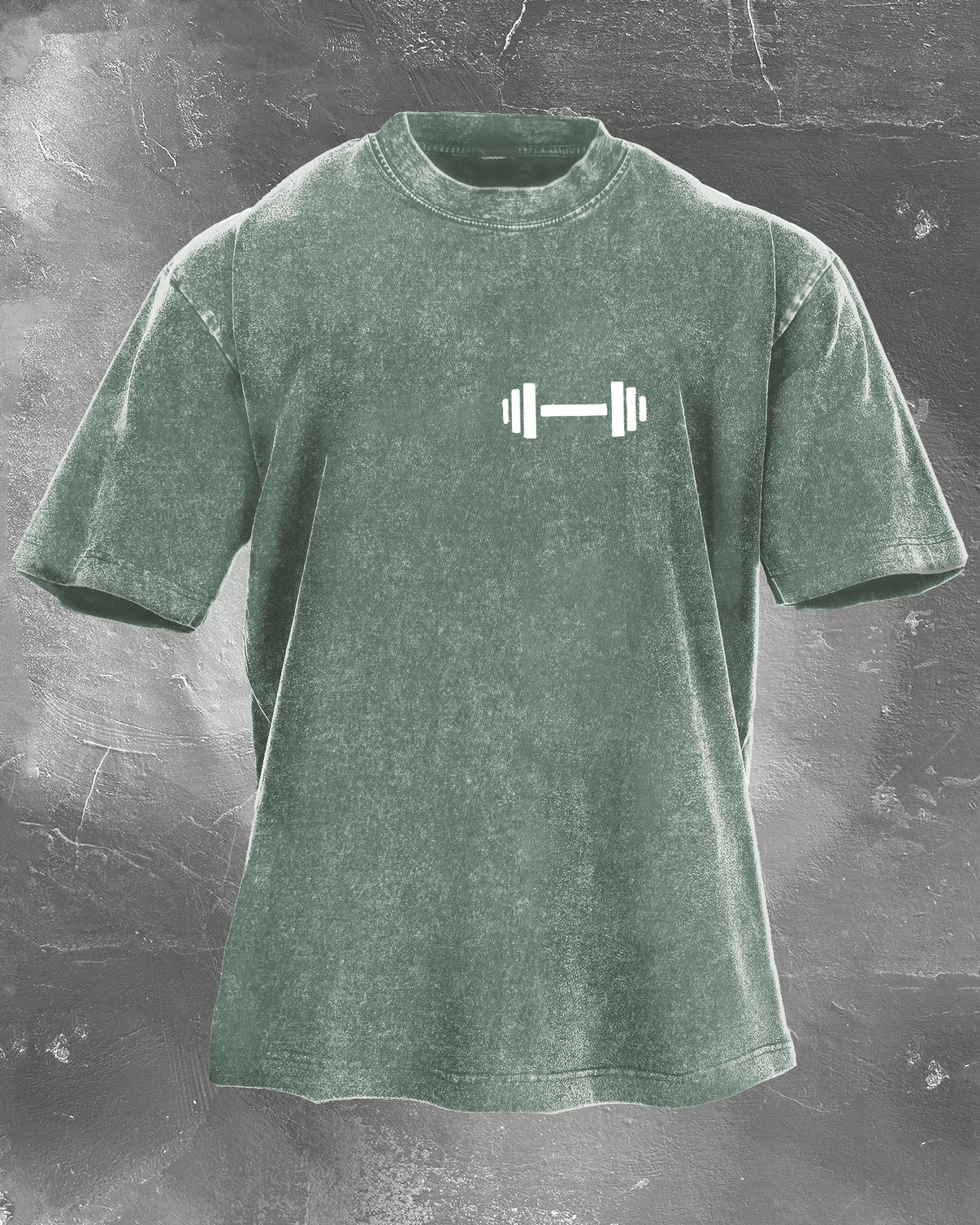 KOSZULKA DUMBBELL DADDY WASHED - Ironfit PL