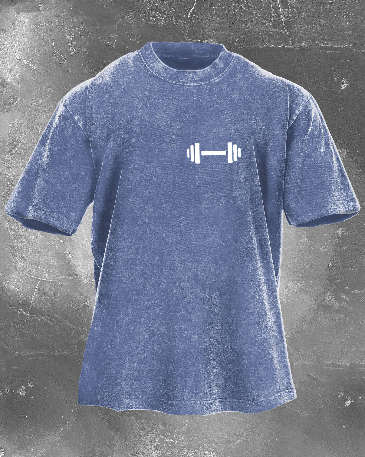KOSZULKA DUMBBELL DADDY WASHED - Ironfit PL