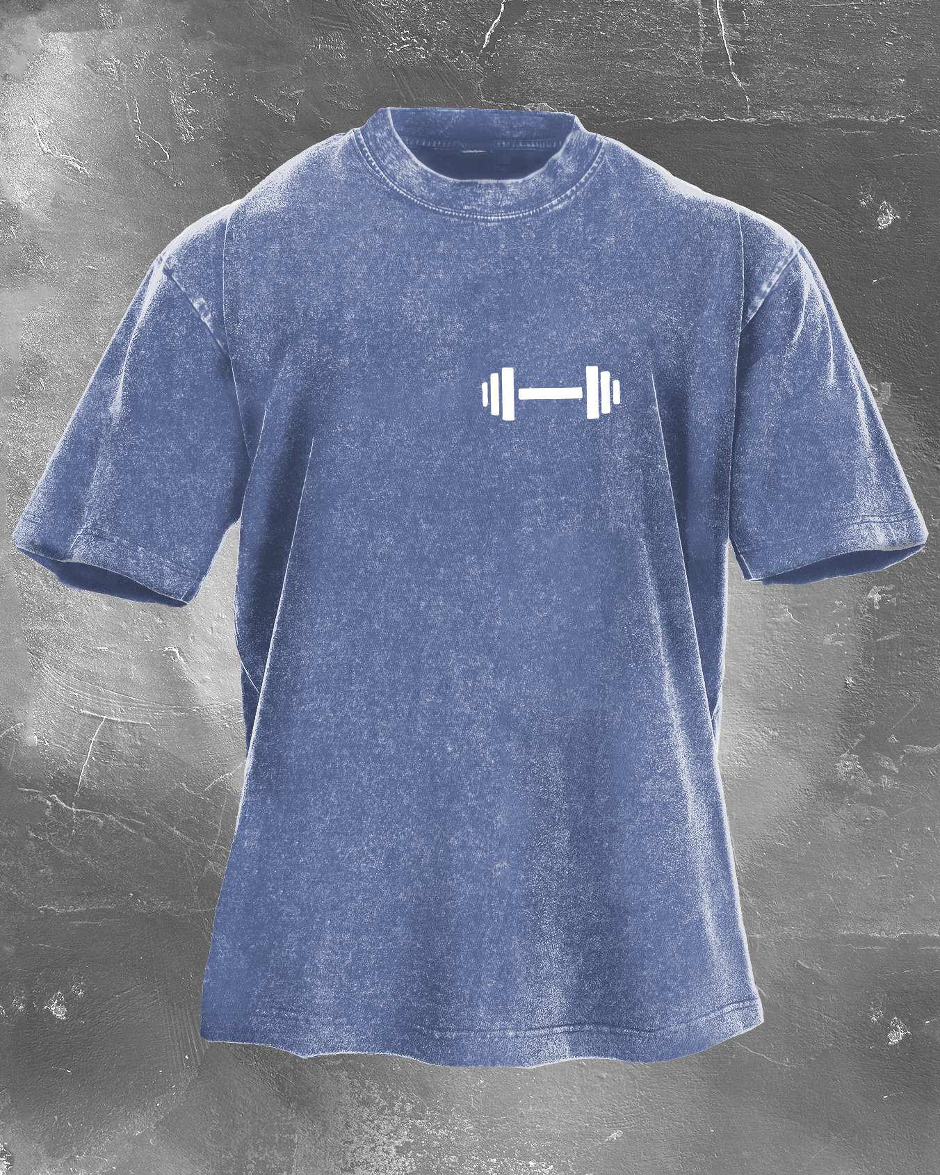 KOSZULKA DUMBBELL DADDY WASHED - Ironfit PL