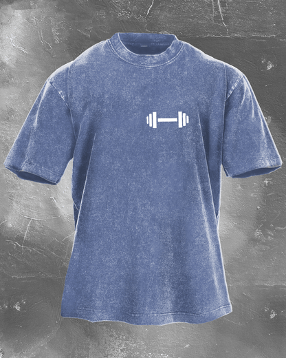 KOSZULKA DUMBBELL DADDY WASHED - Ironfit PL