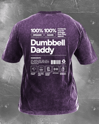 KOSZULKA DUMBBELL DADDY WASHED - Ironfit PL