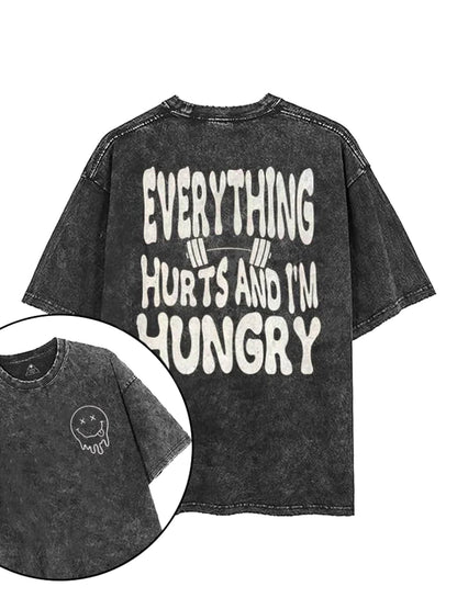 KOSZULKA EVERYTHIG HURTS AND IM HUNGRY - Ironfit PL