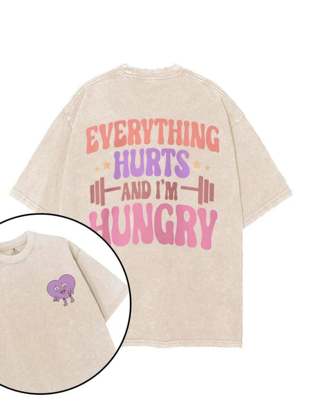 KOSZULKA EVERYTHING HURTS WHEN I'M HUNGRY - Ironfit PL