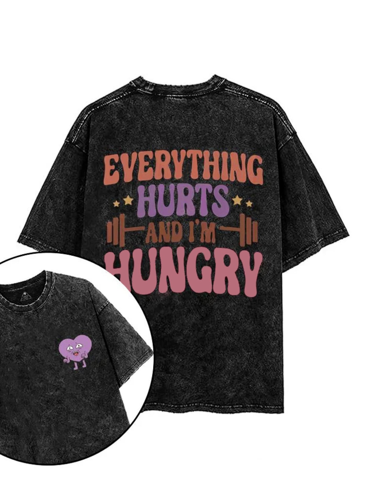 KOSZULKA EVERYTHING HURTS WHEN I'M HUNGRY - Ironfit PL