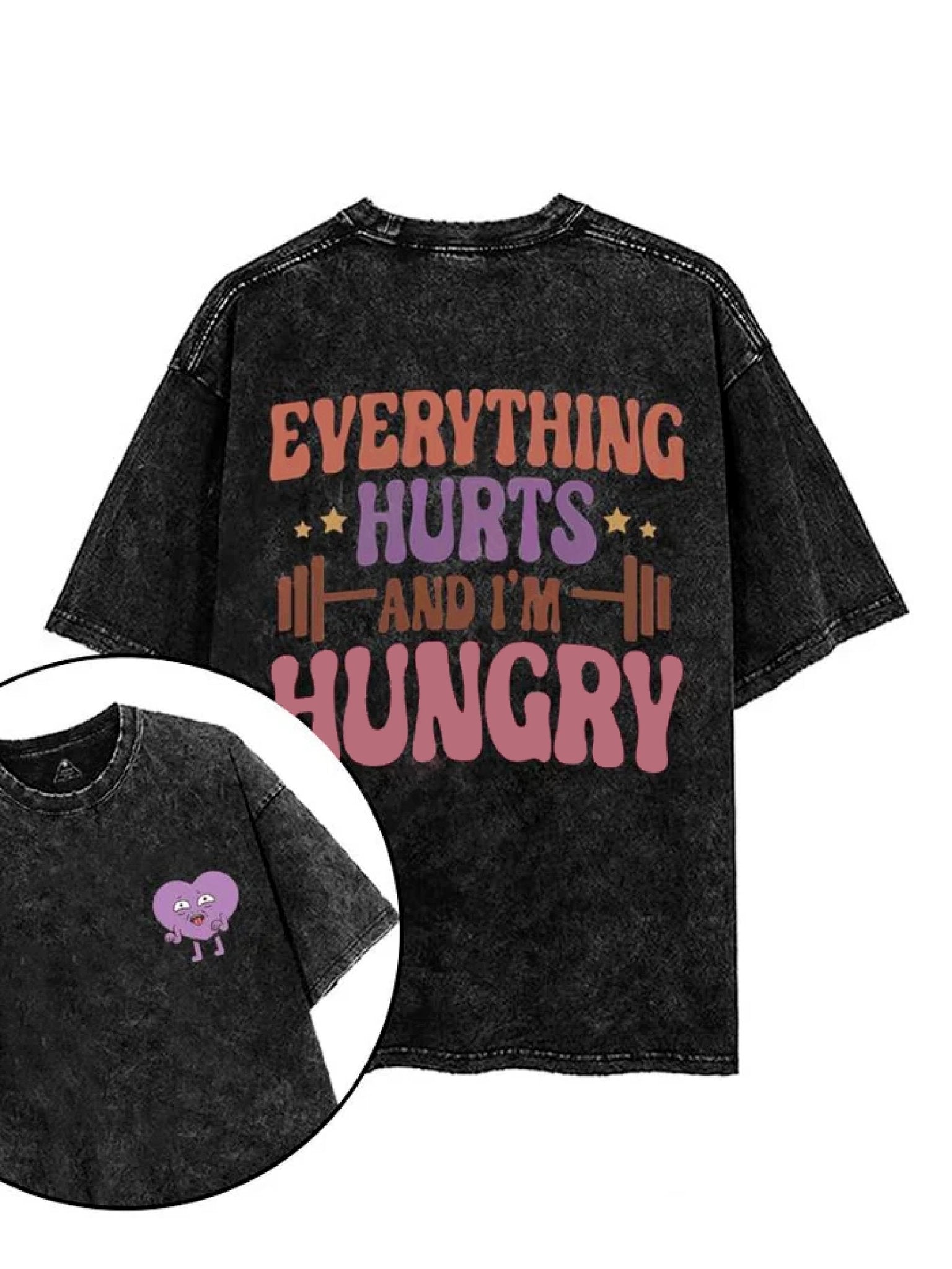 KOSZULKA EVERYTHING HURTS WHEN I'M HUNGRY - Ironfit PL