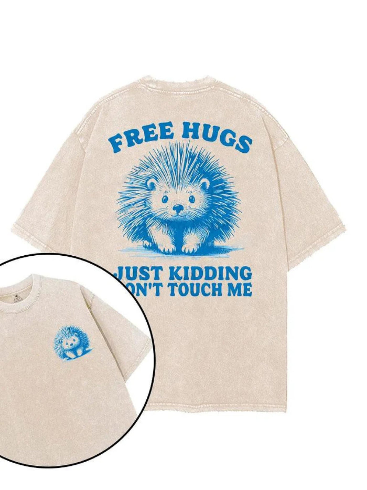KOSZULKA FREE HUGS JUST KIDDING - Ironfit PL